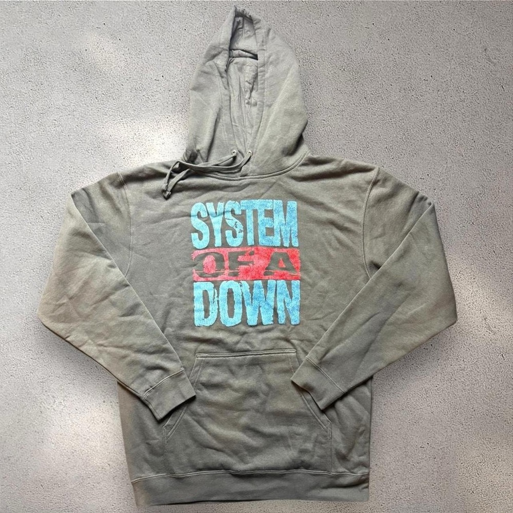 System Of A Down Graphic Hoodie Gray Men’s‎ Large SOAD Band Merch